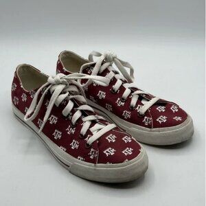 Row One Texas A&M Aggies Oxford Lace-Up Unisex Collegiate Sneakers Size 6